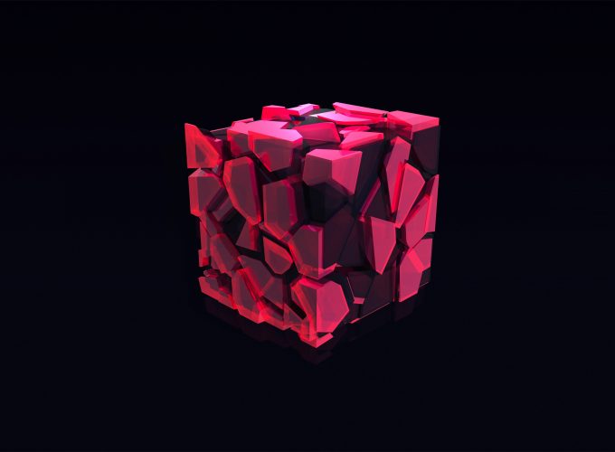 Wallpaper cube, 3D, pink, HD, Abstract 180294355